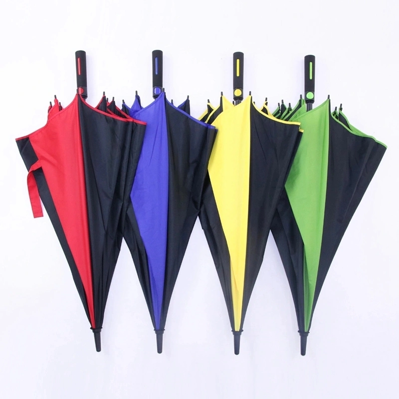 New Arrival Fashion Advertising Colour Matching Straight Rain Golf Umbrella for Promotional Gift (GOL-0027FA(C))