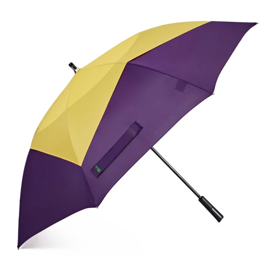 Paraguas impreso personalizado a prueba de viento del golf del color del mejor precio promocional al por mayor