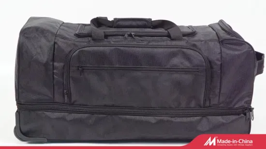 Bolsa de equipaje con ruedas personalizada al por mayor, bolsa de viaje con ruedas y ruedas