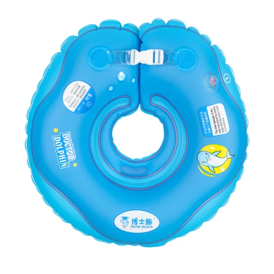 Seguridad nuevo círculo inflable recién nacido cuello flotador bebé natación natación anillo