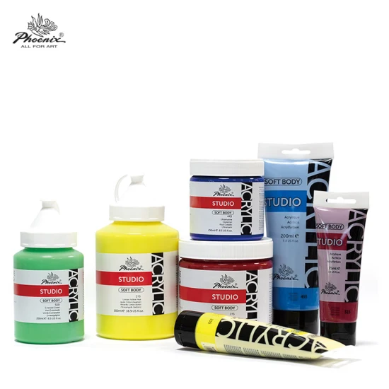 Suministros de arte de 60 colores con tubos de 100 ml de pintura acrílica de colores vibrantes